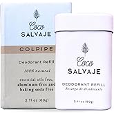 Natural Deodorant Stick for Women & Men | Aluminum Free Deodorant with Magnesium | Non toxic, Vegan, Hypoallergenic and Pregnancy Safe | 2.11oz (COLPIPE (Unscented))