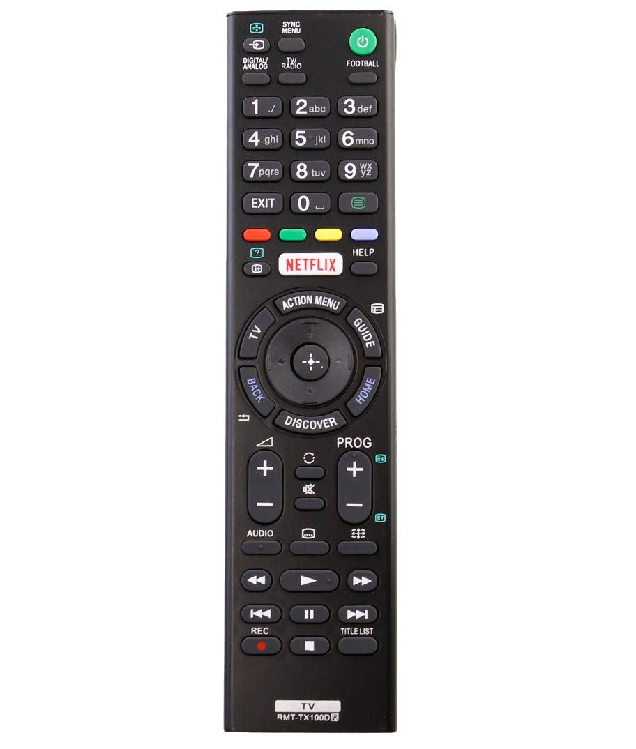 VINABTY RMT-TX100D Replacement Remote Fit for Sony Android TV KD-55X8509C KD-43X8305C KDL-43W755C KDL-43W805C KD-55X8505C KD-49X8005C KD-55X9005C KD-43X8307C KDL-43W809C KD-65X8509C KD-55X9305C