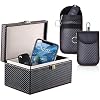 MOCOLI Auto Key Signaal Blocker, Grote Faraday Box voor Autosleutels+2 Pack Faraday Pouch, Fob Opbergdoos Keyless Auto’s…