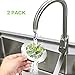 2 Pieces Kitchen Sink Drain Strainers Stainless Steel | Large Wide Rim 4.3
