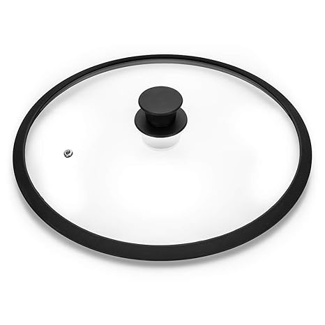 Tapa universal de vidrio templado para sartenes, ollas y sartenes ...