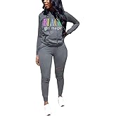 Nimsruc Women's Two Piece Outfits Casual Long Sleeve Pant Sets…