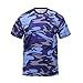Rothco T-Shirt/Electric Blue Camo, Large