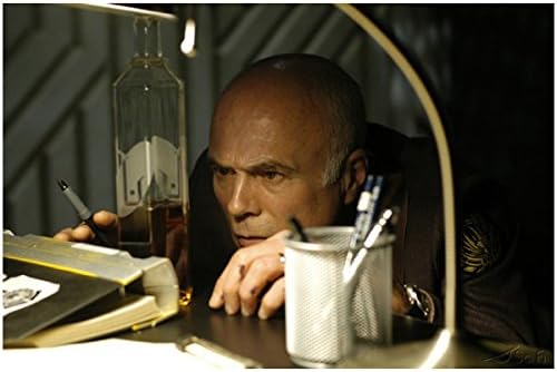 Colonel Saul Tigh Measuring a Bottle of Booze - Battlestar ...