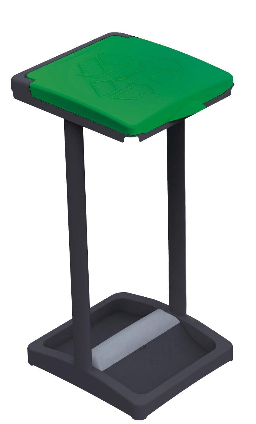 Mongarid New Mister B Single Waste Bag Holder, Fabric, Green, One Size