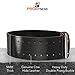 ProFitness Dark Leather Workout Belt (4 Inches Wide) – Proper Weightlifting Form – Lower Back and Lumbar Support for Powerlifting Workouts, Deadlifts (Black/Black, X-Large)