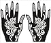 PARTH IMPEX Henna Tattoo Stencils (Pack of 16) Self Adhesive Full Body Paint Designs Template for Temporary Mehndi Drawing Hand Arms Shoulders Chest Lower Back Legs Tribal