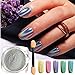Holographic Nail Powder, Nail Laser Chrome Powder with Smooth Shimmer Unicorn Effect Pigment for Nail Art & Decoration (0.5g/Jar)