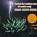 Solar Power Tree Light Colorful Light Garden Outdoor Yard Lawn seenlast Landscape Lamp Perfect for Home Festival Party Wedding Christmas Indoor Outdoor Decoration 2 Set (Leaves)