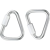 OWAYOTO Delta Quick Link Triangle Locking Carabiner 3/8" M10 10MM 2pcs