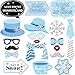 20 Pieces Snowflake Holiday and Winter Wedding Photo Booth Props Kit, Winter Wonderland Party Decorations for Winter/Xmas/Holiday Party Supplies primary