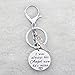 KUIYAI Memorial Keychain I was Always His Angel Now He is Mine Daddy Mommy Remembrance Keychain with Guardian Angel (Dad Keychain)