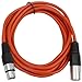 SEISMIC AUDIO - SAXLX-10 - 10' Red XLR Male to XLR Female Patch Cable - Balanced - 10 Foot Patch Cord