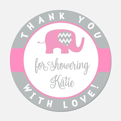 personalized stickers for baby shower favors
