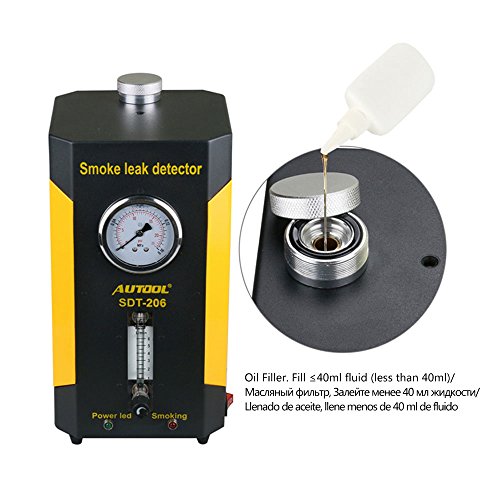 AUTOOL SDT206 EVAP Leak Detector, 12V Automotive Pipe Fuel Leakage