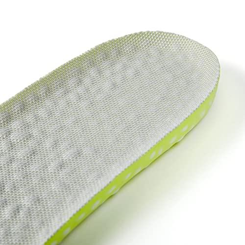 1 Pair Sponge Memory Foam Insoles Provide Superior Shock Absorption and Cushioning for Foot Pain Relief Comfortable Insoles for Women and Men for Everyday use for Size Women 12.5 Men 10.5… (Green)