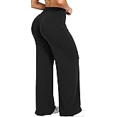 RICH BRIA Straight Leg Leggings for Women Wide Leg Yoga Pants High Waist Stretch Casual Bottoms Buttery Soft Leggings