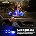 Partsam 2PCS Blue LED Strip Lights Interior Under Dash Floor Light for Cars Trucks Pickup 12