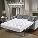 Premium Plus Mattress Pad, Breathable, Quilted Mattress Topper, Deep Pocket, Stretch to Fit, Microfiber, Extra Plush, Sleeper Sofa Compressed Mattress Pad, Full Size 54 by 75, 18 inch Depth, 15 oz
