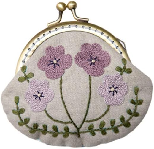 Amazon Co Jp 手作り刺繍スターターキットキスクラスプロックコイン財布クラッチバッグdiy刺繍ツールキットウール針アクセサリー シューズ バッグ
