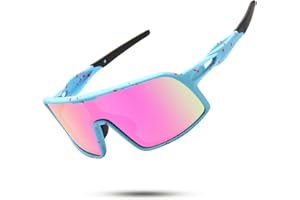 SEKKAF Polarized Sports Sunglasses for Men and Women Cycling Glasses UV Protection Goggles for Mountain Bike Running Fishing