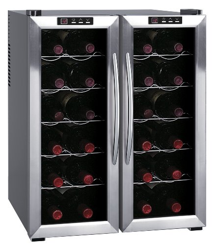 SPT WC-2461H Double-Door Dual-Zone Thermo-Electric Wine Cooler with Heating