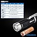 LED Flashlight with 18650 3400mAh Li-ion Battery,USB Rechargeable CREE EDC Flashlight,Nitenumen C8 850 Lumens Flashlight
