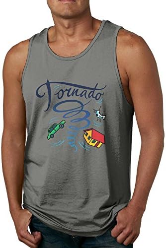 Nganche Typhoon Disaster Storm Men's Fashion Leisure Pure Color Movement Cotton Vest M DeepHeather