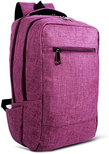 DELISI Water Proof Backpack Dual Access Zippers High Capacity Travel School Computer Shoulder Bag Up for 15.6Inch laptops MacBook Notebook (Purple)