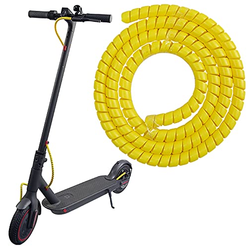 MotuTech 1 Metre Cable Sleeves for Xiaomi M365 / M365 Pro/Pro 2 / 1S for Segway Ninebot G30 Max Range Cable Protection 1M φ9mm Cable Cover for Computer/USB/Audio/Video Cables (Yellow)