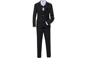YuanLu Boys Tuxedo for Kids Toddler Boy Formal Suits Set No Tail