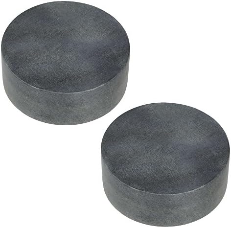 Toyinngg Set of 2 Tealight Candle Holders in Natural Grey Stone; Unique Gifts for Men and Women