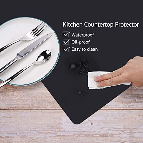 Silicone Mats for Kitchen Counter, Thicker 0.06", 25 x 17 inches Multipurpose Table Mat