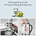 IKICH Electric Kettle, 1.7L Big Electric Kettle ,1500W Quick-Boil Cordless Glass Electric Kettle,BPA-Free Coffee Teapot,LED Anti-Drying Protection, Stainless SteelInner Lid, Brewing Coffee and Tea.