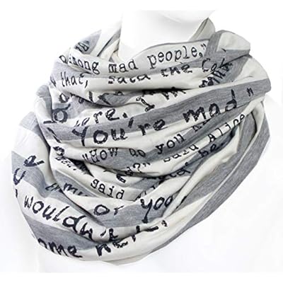 Alice in Wonderland Book Scarf Alice in Wonderland Book Scarf