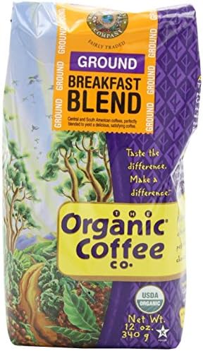Organic Pre-Ground Breakfast Blend Coffee, 12 Ounce - 6 per case.