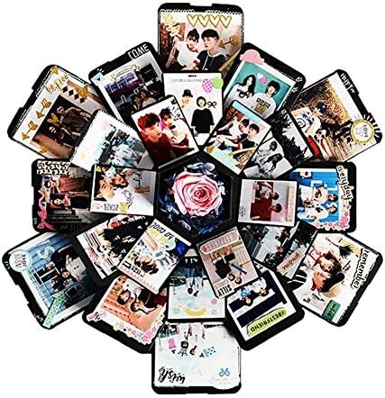 YWRD DIY Scrapbook Box DIY Photo Album Memory For Birthday Anniversary Valentine Wedding Surprise Gift Creative DIY handmade Explosion Gift Box