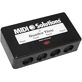 MIDI Solutions MultiVoltage Quadra Thru 1-in 4-out MIDI Through Box