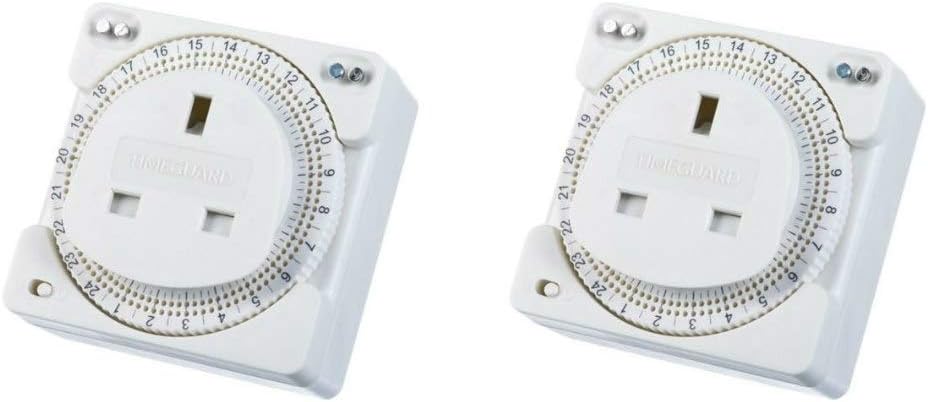 Pack of 2 x Timeguard TS800N 24 Hour Compact Plug-in Timers