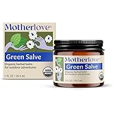 Motherlove Green Salve (1 oz) Family-Friendly Outdoor Adventure Ointment to Soothe Skin - USDA Organic