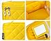 EN'DA Big Travel Cosmetic Case Large toiletries bag with quality zipper durable handy Makeup bags (Yellow)