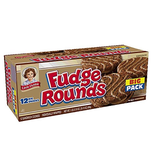 LITTLE DEBBIE FUDGE ROUNDS BIG PACK, 24.1 OZ BOX