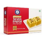 Eastern Feast - Soan Papdi, Traditional Indian Dessert, Crispy Layered Sweet 250g (8.75oz) (1 Pack)