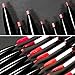 Matte Liquid Lipstick Lip Liner Set, QiBest 3 Pcs Double End 2 in 1 Naked Color Waterproof Long Lasting Durable Non-Stick Cup Lip Gloss Makeup Kit (Nude)