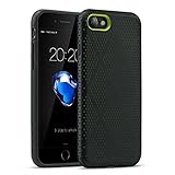 iPhone 7 Case,KEWEK Durable Shock-Absorption Anti-Scratch Durable Rugged Protective Soft TPU Bumper case for Apple iPhone 7 (4.7-Inch) (Black)