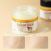 MELAO Grass-Fed Tallow Balm with Raw Honey - Natural Face & Body Moisturizer for Sensitive Skin, Eczema Relief, Chemical-Free Skincare, 2 oz