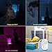 Rechargeable Toilet Light with IP67 Waterproof Design, eplaybuy Toilet Night Light with 12 Color Changes, Motion Activated in Darkness Only