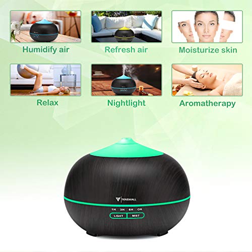 TENSWALL Essential Oil Diffuser, 400ml Ultrasonic Diffusers for Essential Oils - Image 7