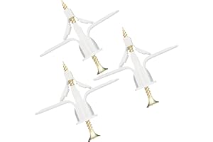 Drywall Anchor kit - Hollow Wall Anchors with Screws ，self-Drilling Hollow Wall Anchor, for Drywall，Nylon - Plastic - Buildex