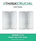 Think Crucial Air Purifier Replacement Filter Designed to Fit All Blueair Brand 200 and 300 Series Models 201, 210B, 203, 250E,200PF, 201PF (2 Pack)